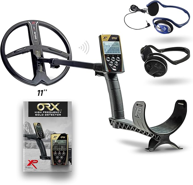 XP ORX Metal Detector With 11" Searchcoil, S-TELESCOPIC Lite Stem, Remote Control and WSAUDIO Headphones