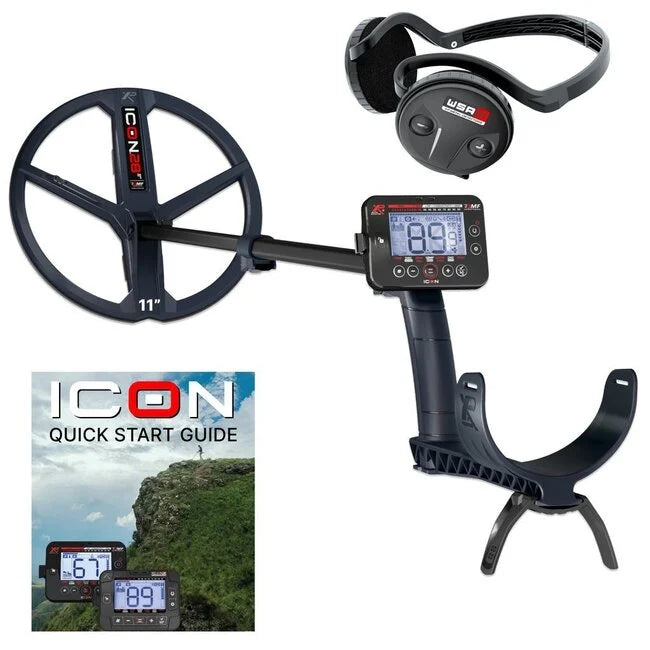 XP ICON Metal Detector Lightweight Wireless Multi-Frequency Detector with WSA ST Wireless Headphones