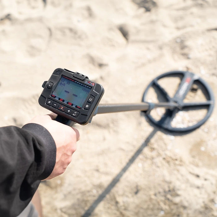 XP ICON-X Metal Detector with FMF® Technology, WSA ST Wireless Headphones & Carbon Stem All