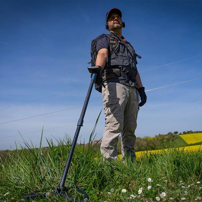 XP ICON-X Metal Detector with FMF® Technology, WSA ST Wireless Headphones & Carbon Stem All