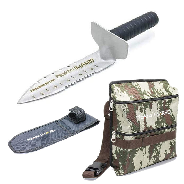 Full Bundle Nokta Legend 2 Metal Detector with 2 Coils, Headphones, Accupoint, Premium Digger & Shovel, Finds Pouch, and Detectobag Backpack
