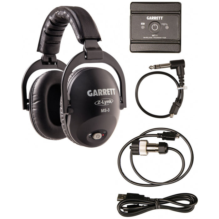 Garrett MS-3 Z-Lynk Wireless Headphone KIT for Garrett AT PRO, Garrett ACE 400, 300