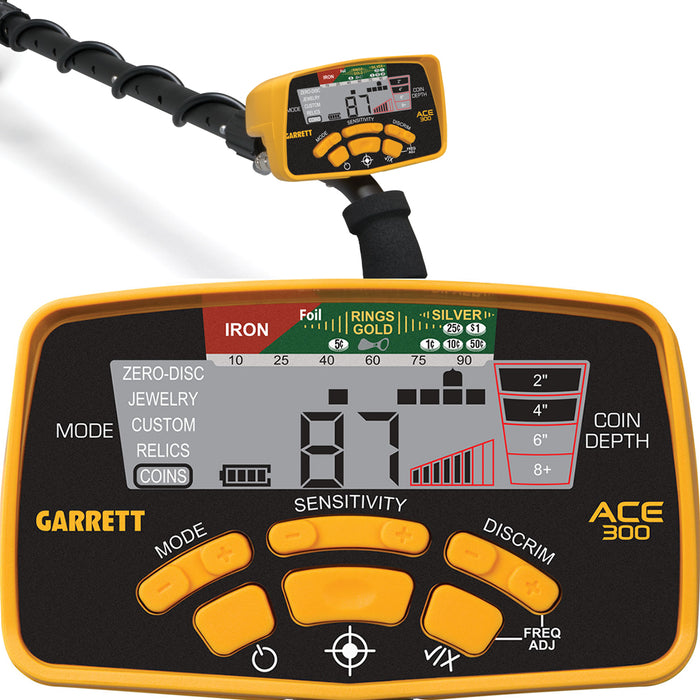 Garrett ACE 300 Metal Detector with Pro-Pointer AT Waterproof Pinpointer