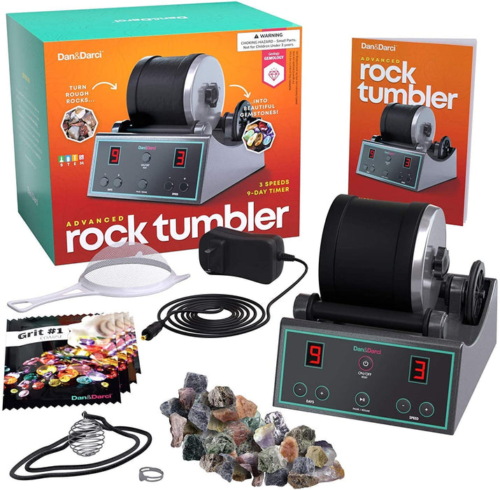 Rock Tumbler Professional Grade - Turn Rough Rocks into Beautiful Gems