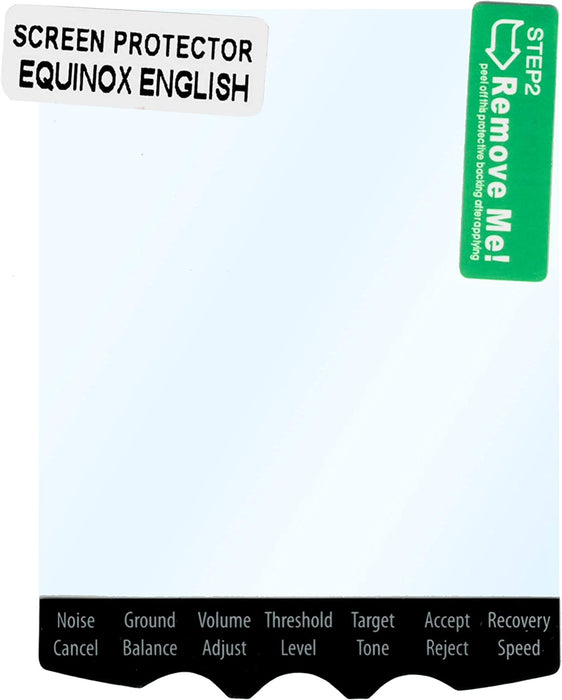 Minelab English Screen Protector 5 Pack for Equinox 600 and 800