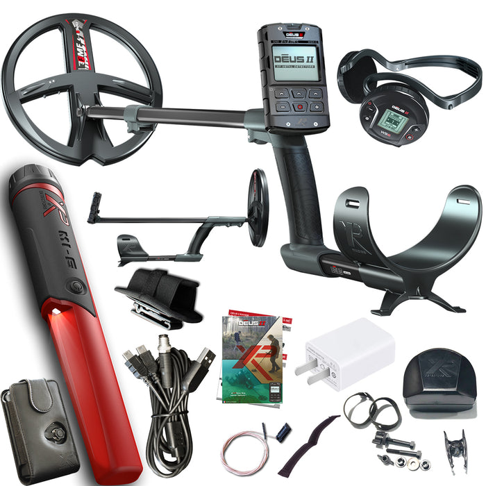 XP Deus II FMF Metal Detector with 9" Coil and MI-6 Pinpointer